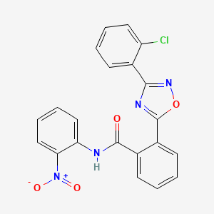 2-[3-(2-chlorophenyl)-1,2,4-oxadiazol-5-yl]-N-(2-nitrophenyl)benzamide