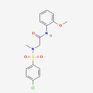 N-(2-methoxyphenyl)-2-(N-methyl-4-chlorobenzenesulfonamido)acetamide