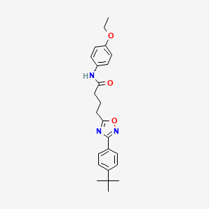 4-(3-(4-(tert-butyl)phenyl)-1,2,4-oxadiazol-5-yl)-N-(4-ethoxyphenyl)butanamide