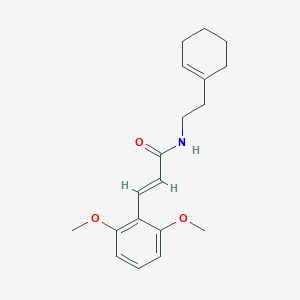 molecular formula C19H25NO3 B7709237 N-[2-(Сyclohexen-1-yl)ethyl]-3-(2,6-dimethoxyphenyl)prop-2-enamide CAS No. 768376-47-2