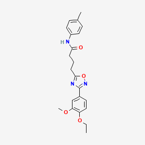 4-(3-(4-ethoxy-3-methoxyphenyl)-1,2,4-oxadiazol-5-yl)-N-(p-tolyl)butanamide
