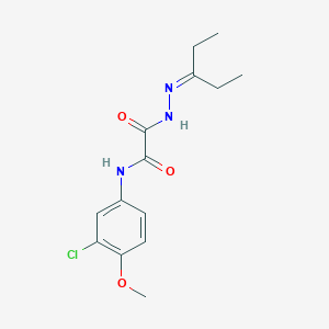 molecular formula C14H18ClN3O3 B7709329 N-(3-chloro-4-methoxyphenyl)-N'-[(4-chlorophenyl)methyl]ethanediamide 