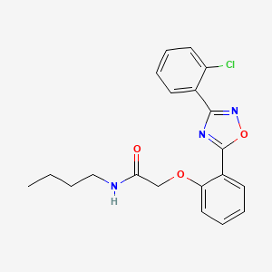 molecular formula C20H20ClN3O3 B7709436 N-butyl-2-(2-(3-(2-chlorophenyl)-1,2,4-oxadiazol-5-yl)phenoxy)acetamide 