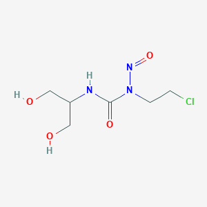 molecular formula C6H12ClN3O4 B7709780 1-(2-Chloroethyl)-3-(1,3-dihydroxypropan-2-yl)-1-nitrosourea CAS No. 1025966-98-6