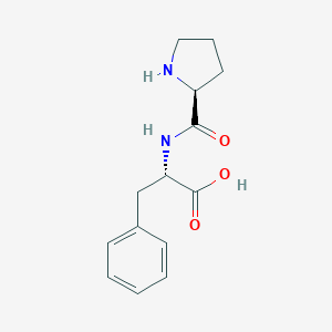 molecular formula C14H18N2O3 B077099 L-脯氨酰-L-苯丙氨酸 CAS No. 13589-02-1
