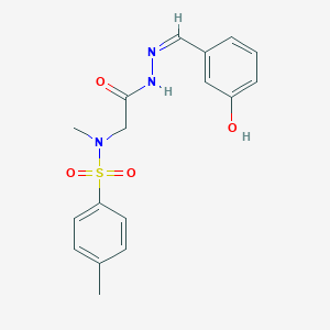 molecular formula C17H19N3O4S B7710024 2-(N-methyl4-methylbenzenesulfonamido)-N-(3-nitrophenyl)acetamide 