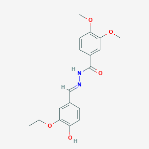 molecular formula C18H20N2O5 B7710146 N'-[(E)-[3-ethoxy-4-(prop-2-en-1-yloxy)phenyl]methylidene]-3,4-dimethoxybenzohydrazide 