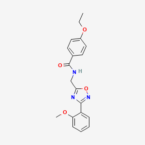molecular formula C19H19N3O4 B7710313 4-ethoxy-N-((3-(2-methoxyphenyl)-1,2,4-oxadiazol-5-yl)methyl)benzamide 