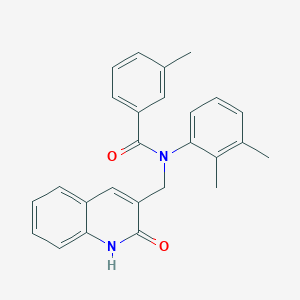 molecular formula C26H24N2O2 B7710442 N-(2,3-dimethylphenyl)-N-((2-hydroxyquinolin-3-yl)methyl)-3-methylbenzamide 