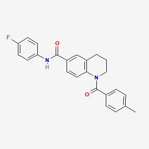 1-(4-methylbenzoyl)-N-(3-methylphenyl)-1,2,3,4-tetrahydroquinoline-6-carboxamide