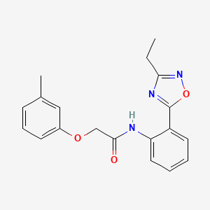 molecular formula C19H19N3O3 B7710574 N-(2-(3-ethyl-1,2,4-oxadiazol-5-yl)phenyl)-2-(m-tolyloxy)acetamide 