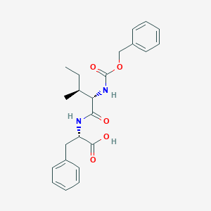 molecular formula C23H28N2O5 B077106 (S)-2-((2S,3S)-2-(((苄氧羰基)氨基)-3-甲基戊酰胺)-3-苯基丙酸 CAS No. 13254-07-4
