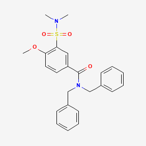 molecular formula C24H26N2O4S B7710622 N-(5-chloro-2-phenoxyphenyl)-3-(dimethylsulfamoyl)-4-methoxybenzamide 