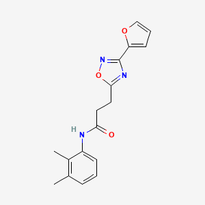 molecular formula C17H17N3O3 B7710739 N-(2,3-dimethylphenyl)-3-(3-(furan-2-yl)-1,2,4-oxadiazol-5-yl)propanamide 