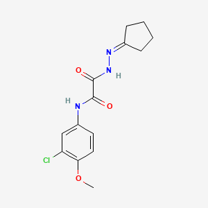 molecular formula C14H16ClN3O3 B7710760 N-(2,3-dihydro-1,4-benzodioxin-6-yl)-N'-[2-(3,4-dimethoxyphenyl)ethyl]ethanediamide 