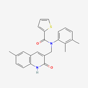 N-(2,3-dimethylphenyl)-N-((2-hydroxy-6-methylquinolin-3-yl)methyl)thiophene-2-carboxamide