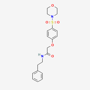 2-(4-(morpholinosulfonyl)phenoxy)-N-phenethylacetamide