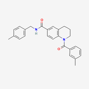 N-cyclopentyl-1-(3-methylbenzoyl)-1,2,3,4-tetrahydroquinoline-6-carboxamide