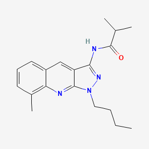 N-(1-butyl-8-methyl-1H-pyrazolo[3,4-b]quinolin-3-yl)isobutyramide