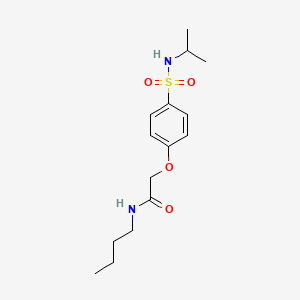 molecular formula C15H24N2O4S B7710872 N-butyl-2-(4-(N-isopropylsulfamoyl)phenoxy)acetamide 
