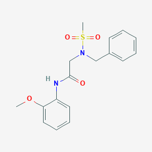 molecular formula C17H20N2O4S B7710986 2-(N-benzylmethylsulfonamido)-N-(2-methoxyphenyl)acetamide 