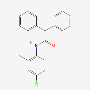 molecular formula C21H18ClNO B7711213 2,2-diphenyl-1-(pyrrolidin-1-yl)ethan-1-one 