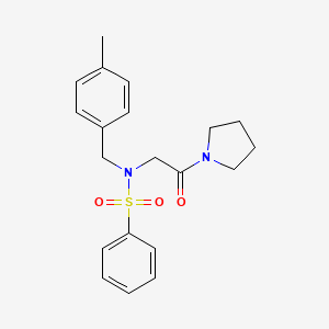molecular formula C20H24N2O3S B7711227 2-{N-[(4-methylphenyl)methyl]benzenesulfonamido}-N-phenylacetamide CAS No. 444110-65-0