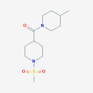 molecular formula C13H24N2O3S B7711298 (4-methylpiperidin-1-yl)(1-(methylsulfonyl)piperidin-4-yl)methanone 