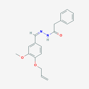 molecular formula C19H20N2O3 B7711423 2-phenyl-N'-[(E)-[4-(propan-2-yloxy)phenyl]methylidene]acetohydrazide 