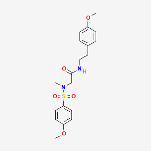 molecular formula C19H24N2O5S B7711437 2-(N-ethyl4-bromobenzenesulfonamido)-N-(3-nitrophenyl)acetamide 
