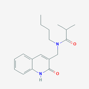 molecular formula C18H24N2O2 B7711511 N-butyl-N-((2-hydroxyquinolin-3-yl)methyl)isobutyramide 
