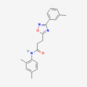 molecular formula C20H21N3O2 B7711636 N-(2,4-dimethylphenyl)-3-(3-(m-tolyl)-1,2,4-oxadiazol-5-yl)propanamide 
