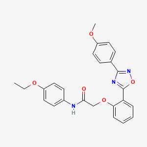 N-(4-ethoxyphenyl)-2-(2-(3-(4-methoxyphenyl)-1,2,4-oxadiazol-5-yl)phenoxy)acetamide
