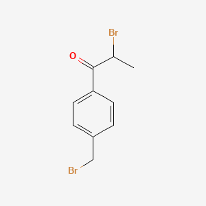 molecular formula C10H10Br2O B7712177 2-Bromo-1-(4-(bromomethyl)phenyl)propan-1-one CAS No. 1806582-25-1