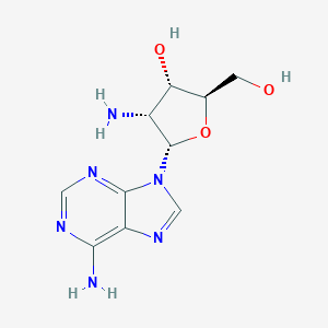 molecular formula C10H14N6O3 B077123 (2R,3S,4R,5S)-4-Amino-5-(6-aminopurin-9-yl)-2-(hydroxymethyl)oxolan-3-ol CAS No. 10407-64-4