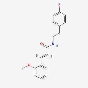 molecular formula C18H18FNO2 B7712348 (E)-N-(4-Fluorophenethyl)-3-(2-methoxyphenyl)acrylamide CAS No. 1095344-82-3