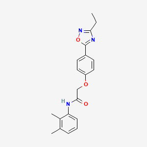 molecular formula C20H21N3O3 B7712354 N-(2,3-dimethylphenyl)-2-(4-(3-ethyl-1,2,4-oxadiazol-5-yl)phenoxy)acetamide 