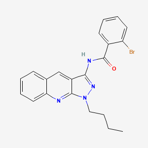 molecular formula C21H19BrN4O B7712435 2-bromo-N-(1-butyl-1H-pyrazolo[3,4-b]quinolin-3-yl)benzamide 