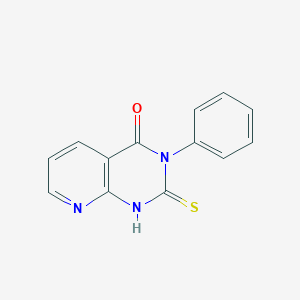 molecular formula C13H9N3OS B077125 2-mercapto-3-phenylpyrido[2,3-d]pyrimidin-4(3H)-one CAS No. 14133-23-4