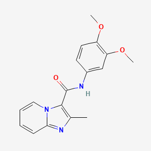 molecular formula C17H17N3O3 B7712529 N-(3,4-dimethoxyphenyl)-2-methylimidazo[1,2-a]pyridine-3-carboxamide 