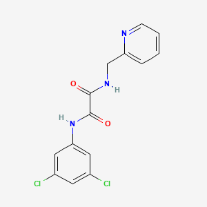 molecular formula C14H11Cl2N3O2 B7712717 N-(butan-2-yl)-N'-[(furan-2-yl)methyl]ethanediamide 