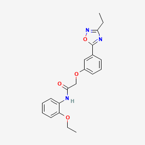 molecular formula C20H21N3O4 B7712851 N-(2-ethoxyphenyl)-2-(3-(3-ethyl-1,2,4-oxadiazol-5-yl)phenoxy)acetamide 