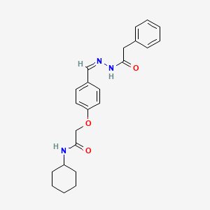 molecular formula C23H27N3O3 B7712869 N'-[(Z)-(3-ethoxy-4-propoxyphenyl)methylidene]-2-phenylacetohydrazide 