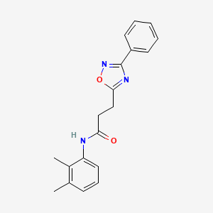 molecular formula C19H19N3O2 B7713067 N-(2,3-dimethylphenyl)-3-(3-phenyl-1,2,4-oxadiazol-5-yl)propanamide 