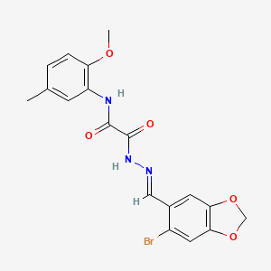 molecular formula C18H16BrN3O5 B7713164 ethyl [(3-chloro-4-methoxyphenyl)carbamoyl]formate 