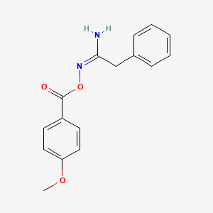 molecular formula C16H16N2O3 B7713576 N'-((4-Methoxybenzoyl)oxy)-2-phenylacetimidamide CAS No. 1417177-21-9