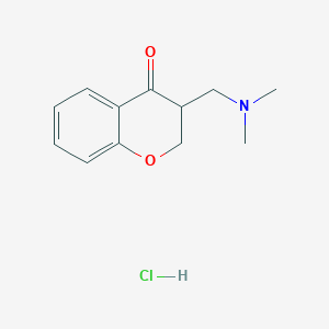molecular formula C12H16ClNO2 B7713856 3-((Dimethylamino)methyl)chroman-4-one hydrochloride CAS No. 40998-37-6