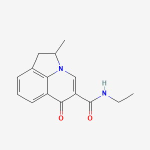molecular formula C15H16N2O2 B7713944 N-ethyl-2-methyl-6-oxo-2,6-dihydro-1H-pyrrolo[3,2,1-ij]quinoline-5-carboxamide 