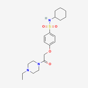 molecular formula C20H31N3O4S B7713968 2-(N-methylbenzenesulfonamido)-N-[2-(methylsulfanyl)phenyl]acetamide 