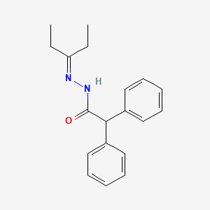 molecular formula C19H22N2O B7714018 2,2-diphenyl-N'-[(Z)-(3,4,5-trimethoxyphenyl)methylidene]acetohydrazide 